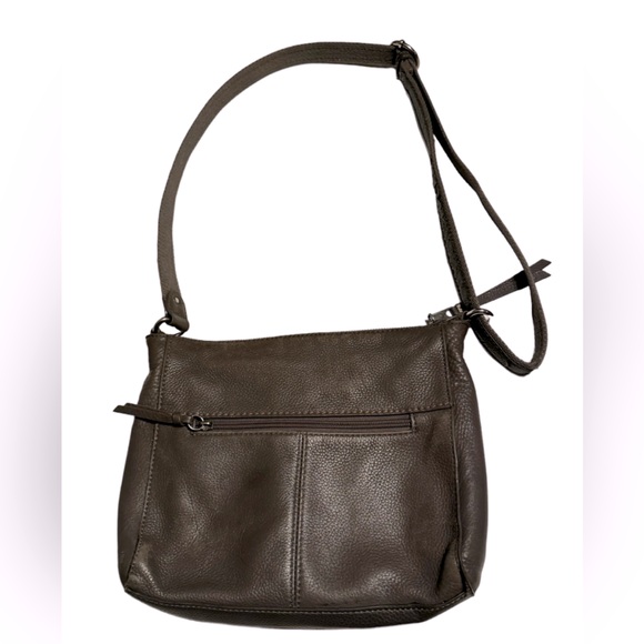 Nice The Sak Gray Supple Leather Women’s Shoulder Bag Purse MINTY - Picture 2 of 10